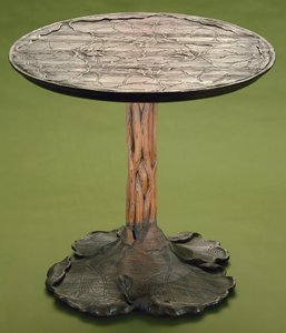 Lotus-bord, ca. 1903-07 (sypresstre)